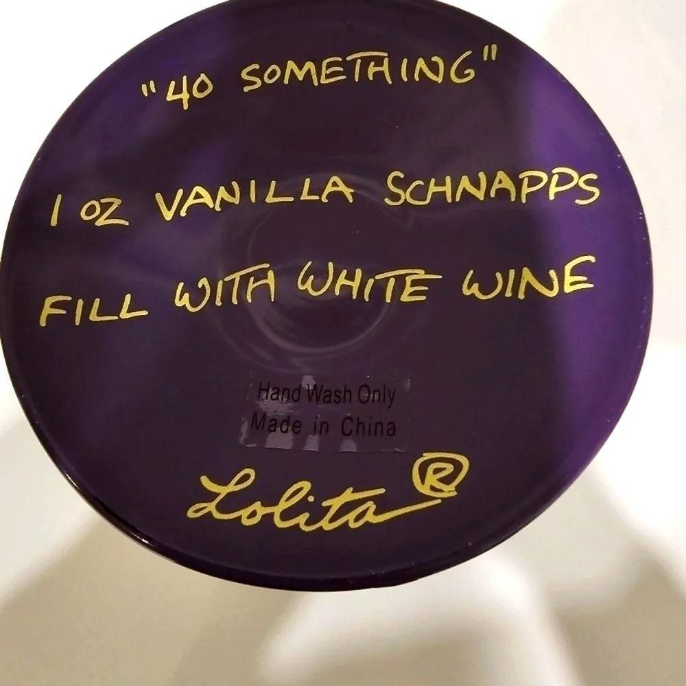 Never used Lolita 40 something wine glass